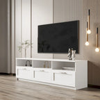 Meuble TV 70,87 po avec 3 espaces de rangement et 3 tiroirs