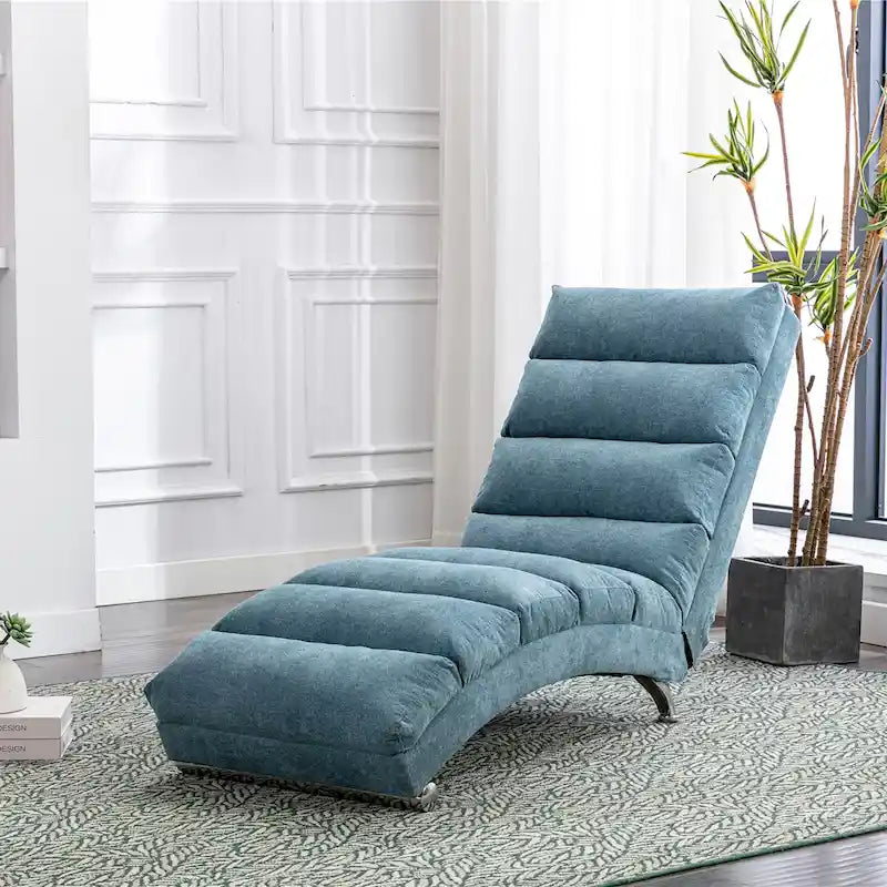 Chaise longue de massage intérieure en lin