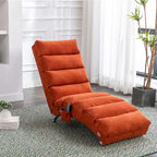 Chaise longue de massage intérieure en lin