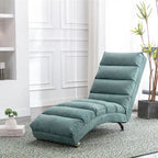 Chaise longue de massage intérieure en lin