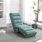 Chaise longue de massage intérieure en lin