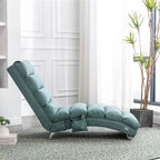 Chaise longue de massage intérieure en lin