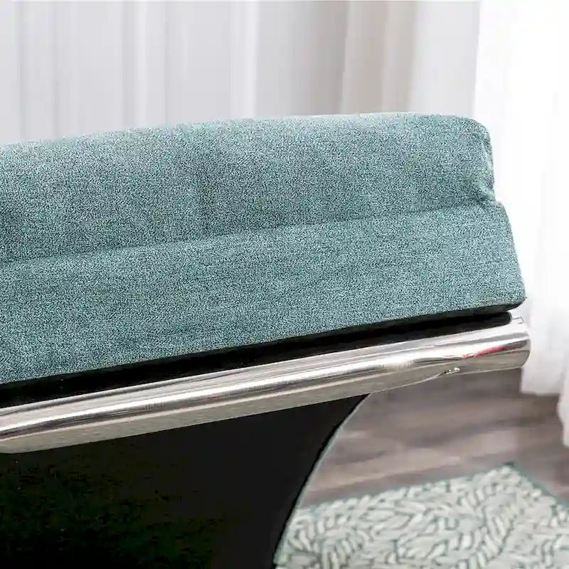 Chaise longue de massage intérieure en lin