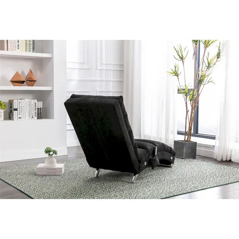 Chaise longue de massage intérieure en lin