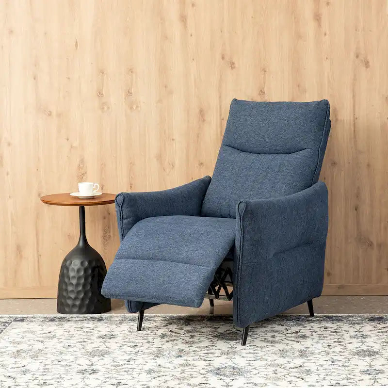 Lot de 2 fauteuils inclinables en tissu à dossier poussoir, dossier segmenté ergonomique de 41 po de haut, salon