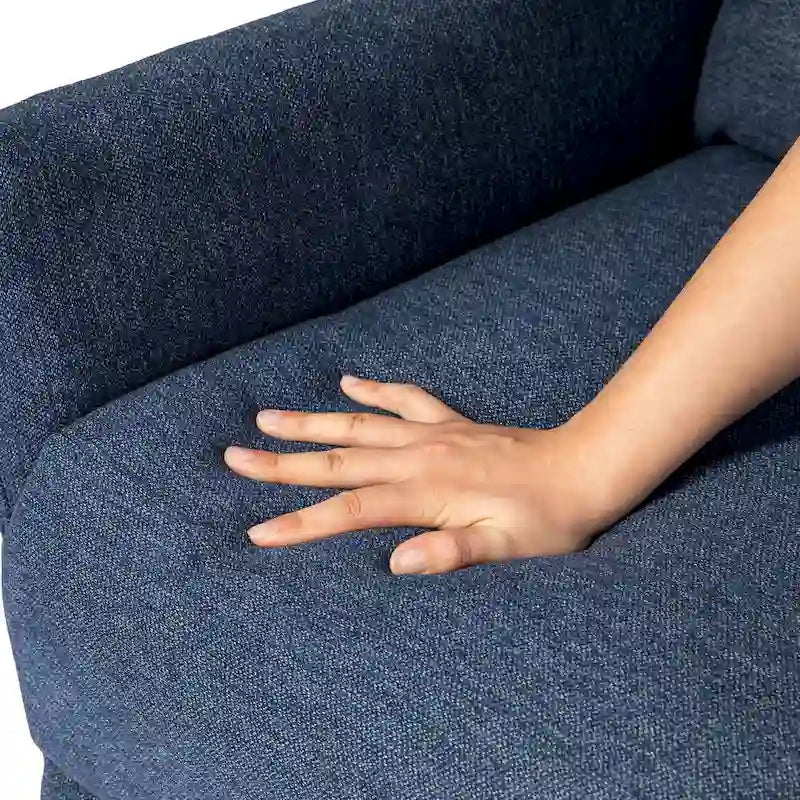 Lot de 2 fauteuils inclinables en tissu à dossier poussoir, dossier segmenté ergonomique de 41 po de haut, salon