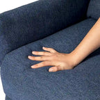 Lot de 2 fauteuils inclinables en tissu à dossier poussoir, dossier segmenté ergonomique de 41 po de haut, salon