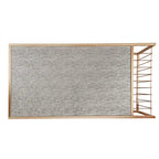 Ensemble de tables basses gigognes or champagne, plateau miroir texturé, style glamour pour salon