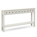 Console Rétro 60 Pouces avec 4 Tiroirs, Table d'Entrée, Style Vintage