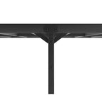 Cadre de lit plateforme King en métal noir avec tête de lit - Conception pliable améliorée