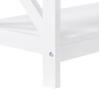 Table console à 3 niveaux en bois avec prise de courant, table d'appoint de canapé pour salon et entrée