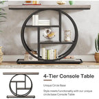 Console industrielle à 4 niveaux avec base ronde