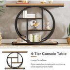 Console industrielle à 4 niveaux avec base ronde