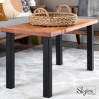 Pieds de table industriels en acier noir mat - Lot de 4, pieds de meubles modernes à faire soi-même pour bureau et table