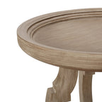 Table d'appoint ronde de style campagnard français, en bois et métal, style vintage pour salon