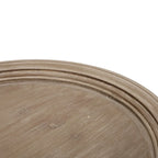 Table d'appoint ronde de style campagnard français, en bois et métal, style vintage pour salon