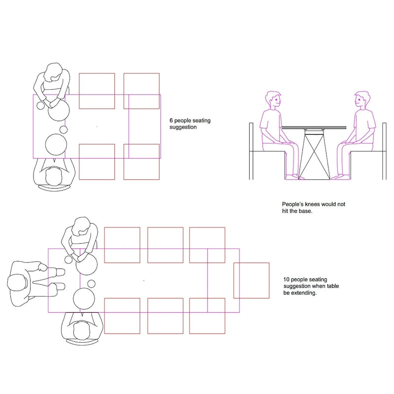 Table à manger extensible en céramique grise 180-270 cm, 6 à 8 places, style moderne