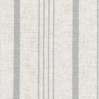 Lot de 2 chaises de salle à manger classiques Parsons, revêtement en tissu rayé gris tourterelle, pieds en bois massif