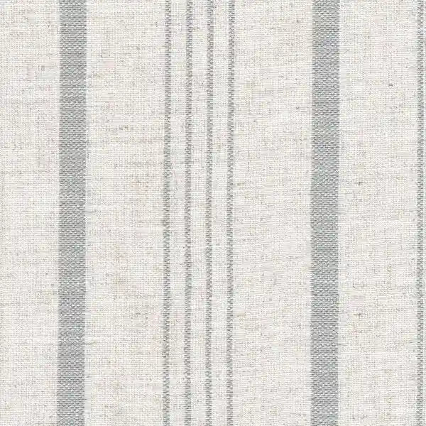 Lot de 2 chaises de salle à manger classiques Parsons, revêtement en tissu rayé gris tourterelle, pieds en bois massif