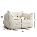Un pouf individuel dans le salon