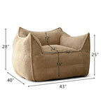 Un pouf individuel dans le salon