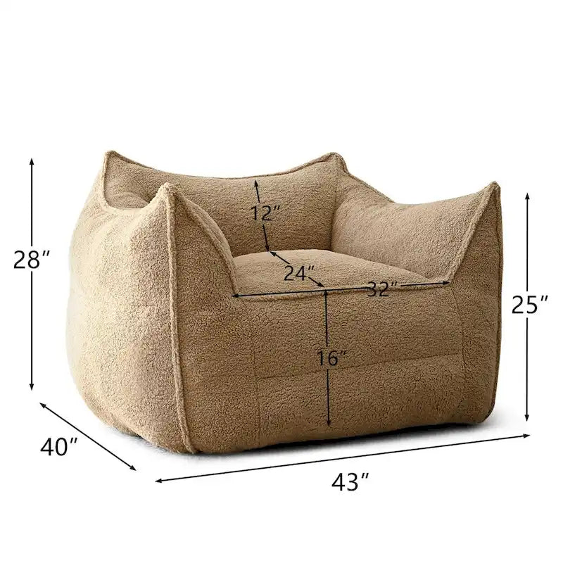 Un pouf individuel dans le salon