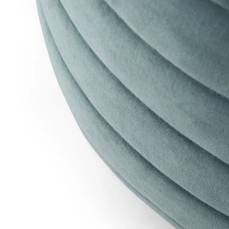 Pouf rond bohème en velours, repose-pieds de sol pour salon et chambre