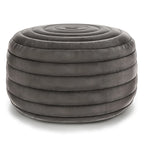 Pouf rond bohème en velours, repose-pieds de sol pour salon et chambre