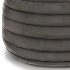 Pouf rond bohème en velours, repose-pieds de sol pour salon et chambre