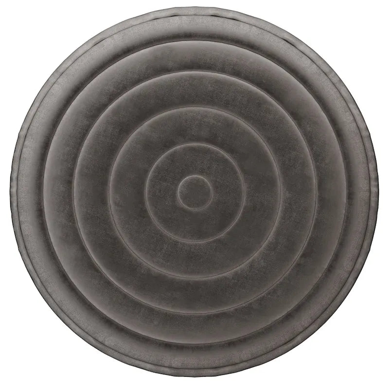 Pouf rond bohème en velours, repose-pieds de sol pour salon et chambre