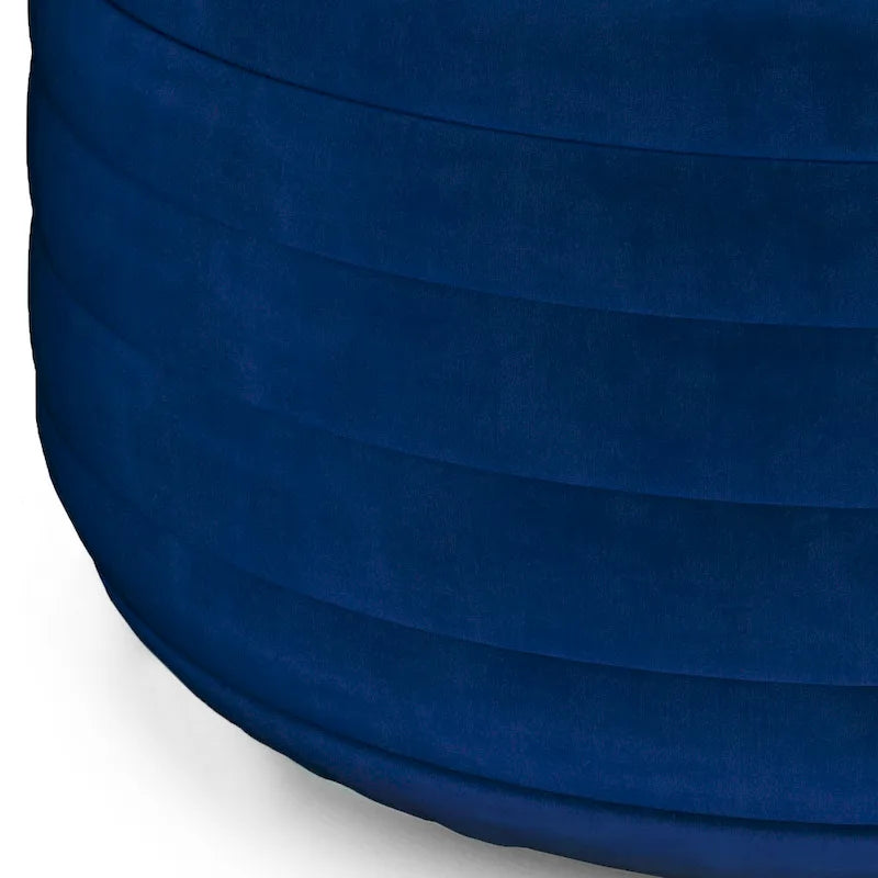 Pouf rond bohème en velours, repose-pieds de sol pour salon et chambre
