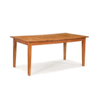 Table de salle à manger rectangulaire Art & Craft avec rallonge, bois massif, 6-8 places