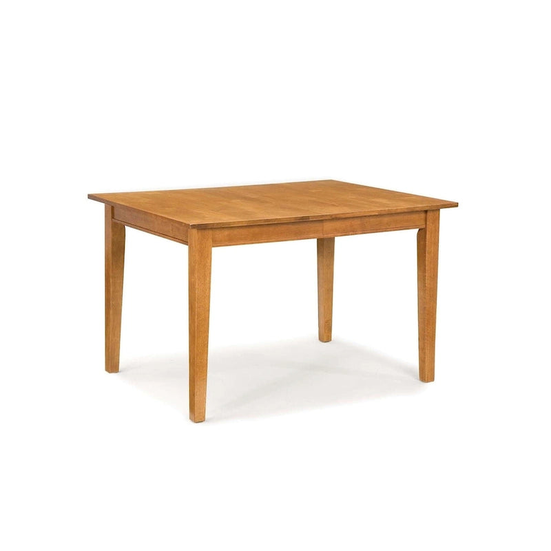 Table de salle à manger rectangulaire Art & Craft avec rallonge, bois massif, 6-8 places