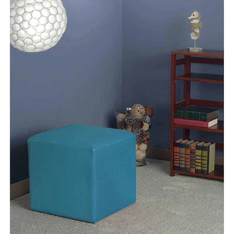 Poufs et repose-pieds carrés de 38 cm, rembourrés, pour le salon