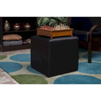 Poufs et repose-pieds carrés de 38 cm, rembourrés, pour le salon