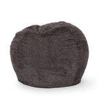 Pouf géant en fausse fourrure Modern Glam, style hiver, siège de salon surdimensionné pour le salon