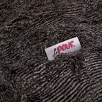 Pouf géant en fausse fourrure Modern Glam, style hiver, siège de salon surdimensionné pour le salon