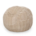 Pouf géant en fausse fourrure Modern Glam, style hiver, siège de salon surdimensionné pour le salon