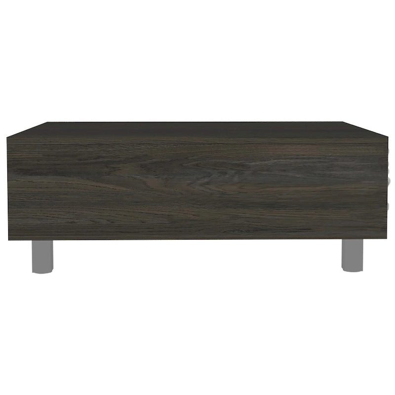 Table basse relevable avec rangement dissimulé et 4 pieds, table de salon moderne