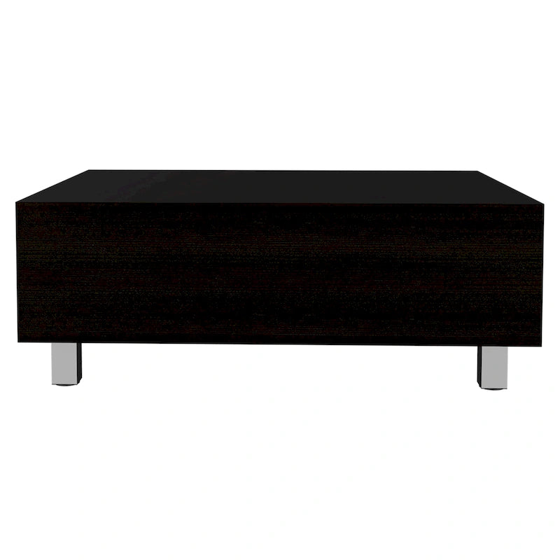 Table basse relevable avec rangement dissimulé et 4 pieds, table de salon moderne