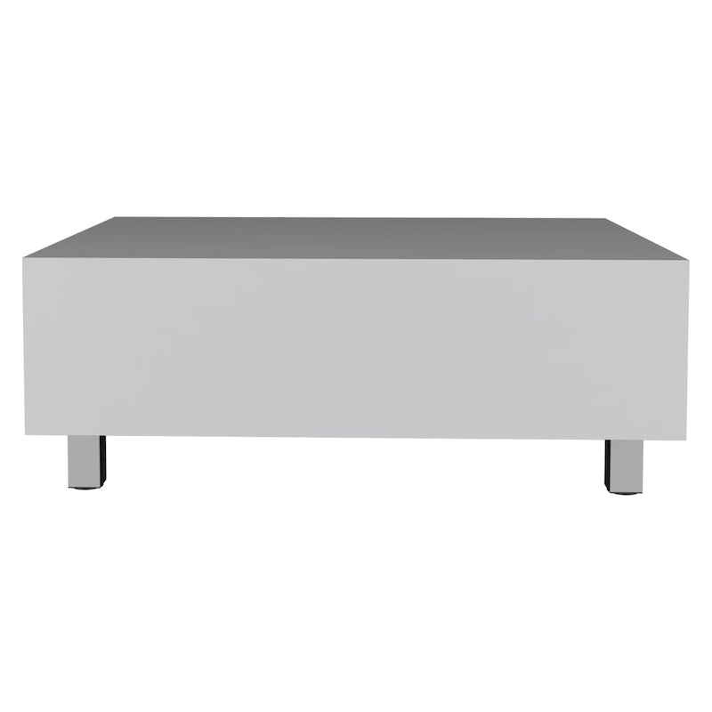 Table basse relevable avec rangement dissimulé et 4 pieds, table de salon moderne