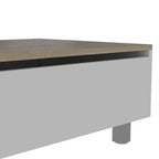 Table basse relevable avec rangement dissimulé et 4 pieds, table de salon moderne