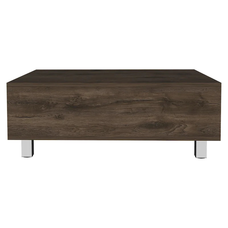 Table basse relevable avec rangement dissimulé et 4 pieds, table de salon moderne