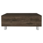 Table basse relevable avec rangement dissimulé et 4 pieds, table de salon moderne