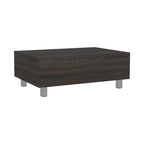 Table basse relevable avec rangement dissimulé et 4 pieds, table de salon moderne