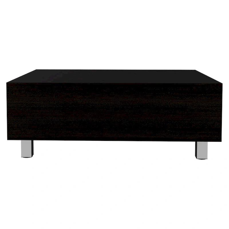 Table basse relevable avec rangement dissimulé et 4 pieds, table de salon moderne
