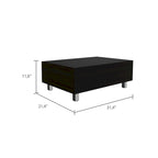 Table basse relevable avec rangement dissimulé et 4 pieds, table de salon moderne