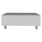 Table basse relevable avec rangement dissimulé et 4 pieds, table de salon moderne