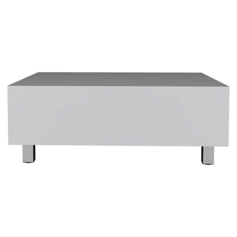 Table basse relevable avec rangement dissimulé et 4 pieds, table de salon moderne