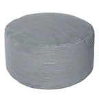 Grand pouf rond en velours côtelé pour l'intérieur, Coussin de sol surdimensionné pour le salon